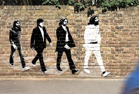 The Bootleg Beatles Beatles street art liverpool,The Bootleg Beatles